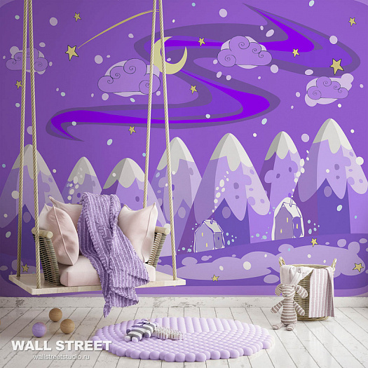 Фотообои в интерьере артикул Unicorn Valley 16, UNICORN VALLEY, Wall street