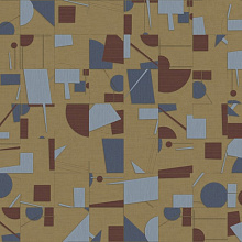 Красные обои с кругами Sirpi Kandinsky AD3 24006