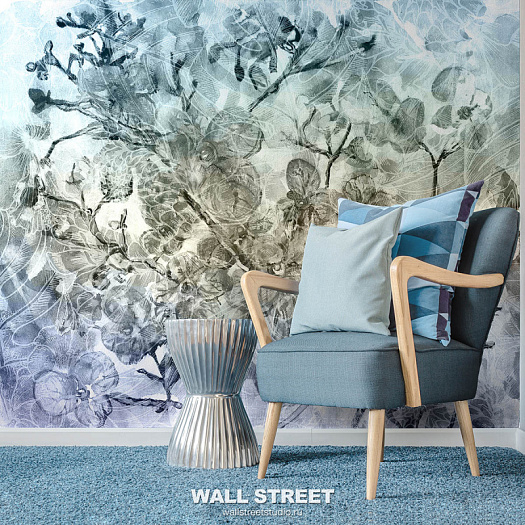 Фотообои в интерьере артикул Aquarelle 9, AQUARELLE, Wall street
