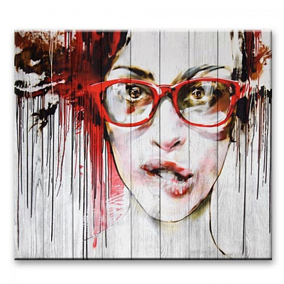 Картины Loft - 7 Девушка в очках, Loft, Creative Wood Картины Loft - 7 Девушка в очках, Loft, Creative Wood