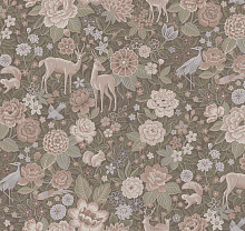 Зелёные обои в спальню Loymina British Style Forest Brit3 012
